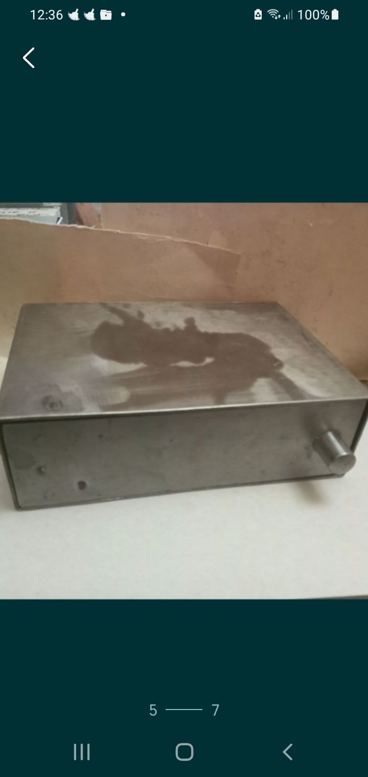 Мікро сейф , ящик для зялізяк та біжутерії  з нержавейки  2мм . Завтов