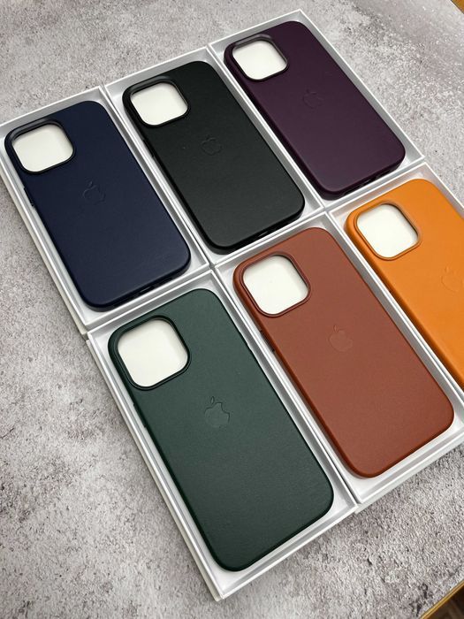 Чохол Leather Case MagSafe + Animation iPhone 14 14 Pro Max чехол