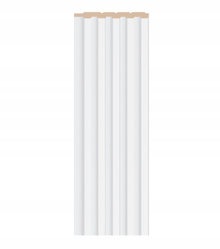 NOWE Lamele białe S drobne MDF 16x280cm długie agt listwy ozdobne