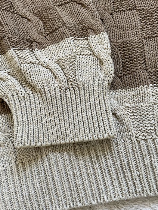 Sweter męski z kołnierzykiem typu polo