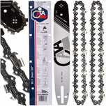 PROWADNICA 16'' 2 ŁAŃCUCHY Do Piły Pilarki 3/8 1,3mm 56 Ogniw