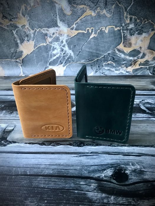 Кожаная обложка для прав,паспорта, ID карты,для автодокументов!Брелок!