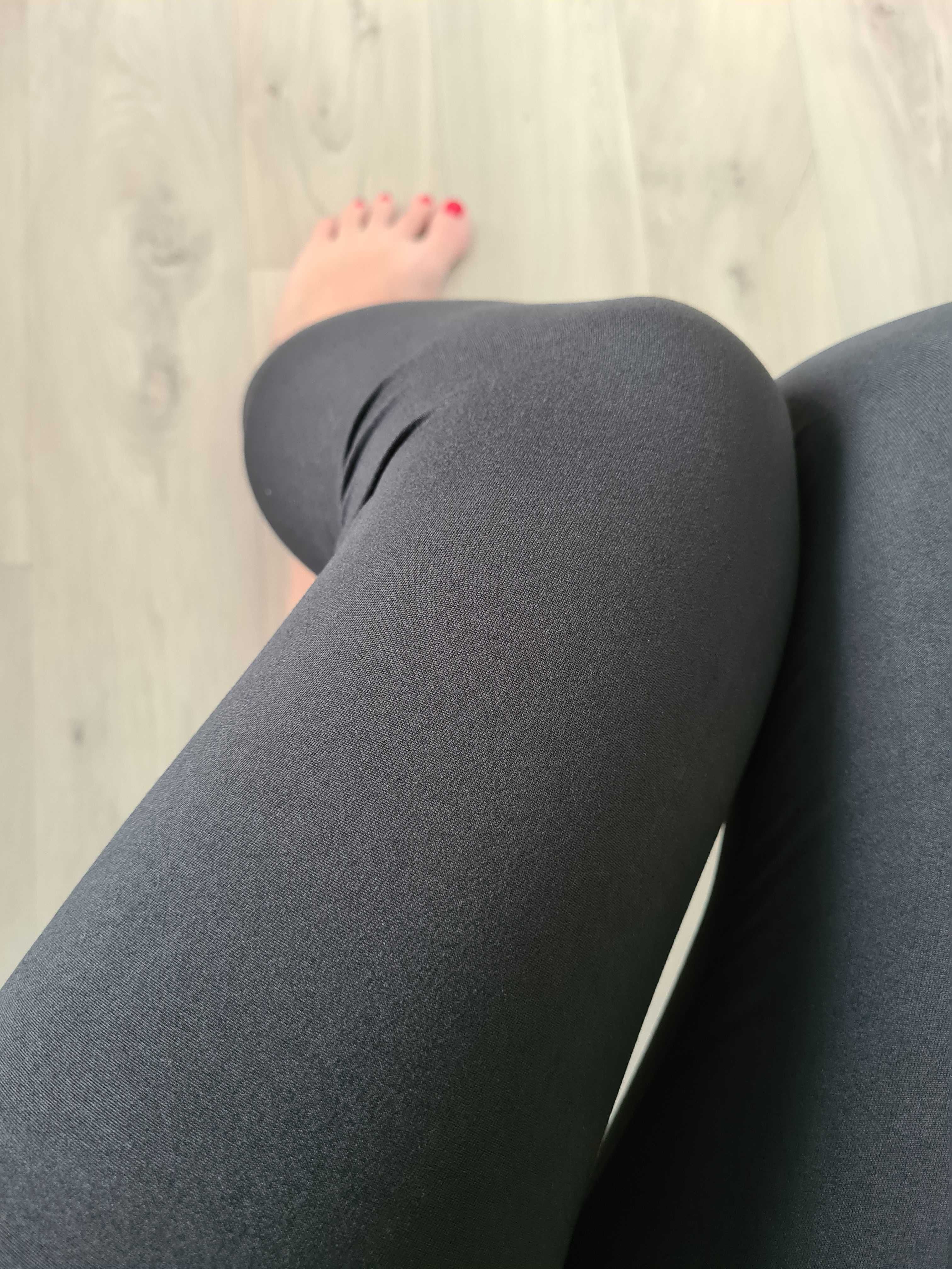Gładkie legginsy, getry z bambusa, s/m