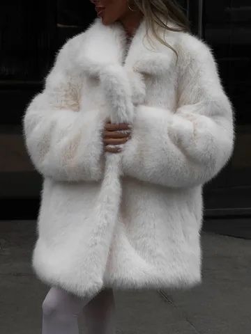 Песцова шуба з еко хутра