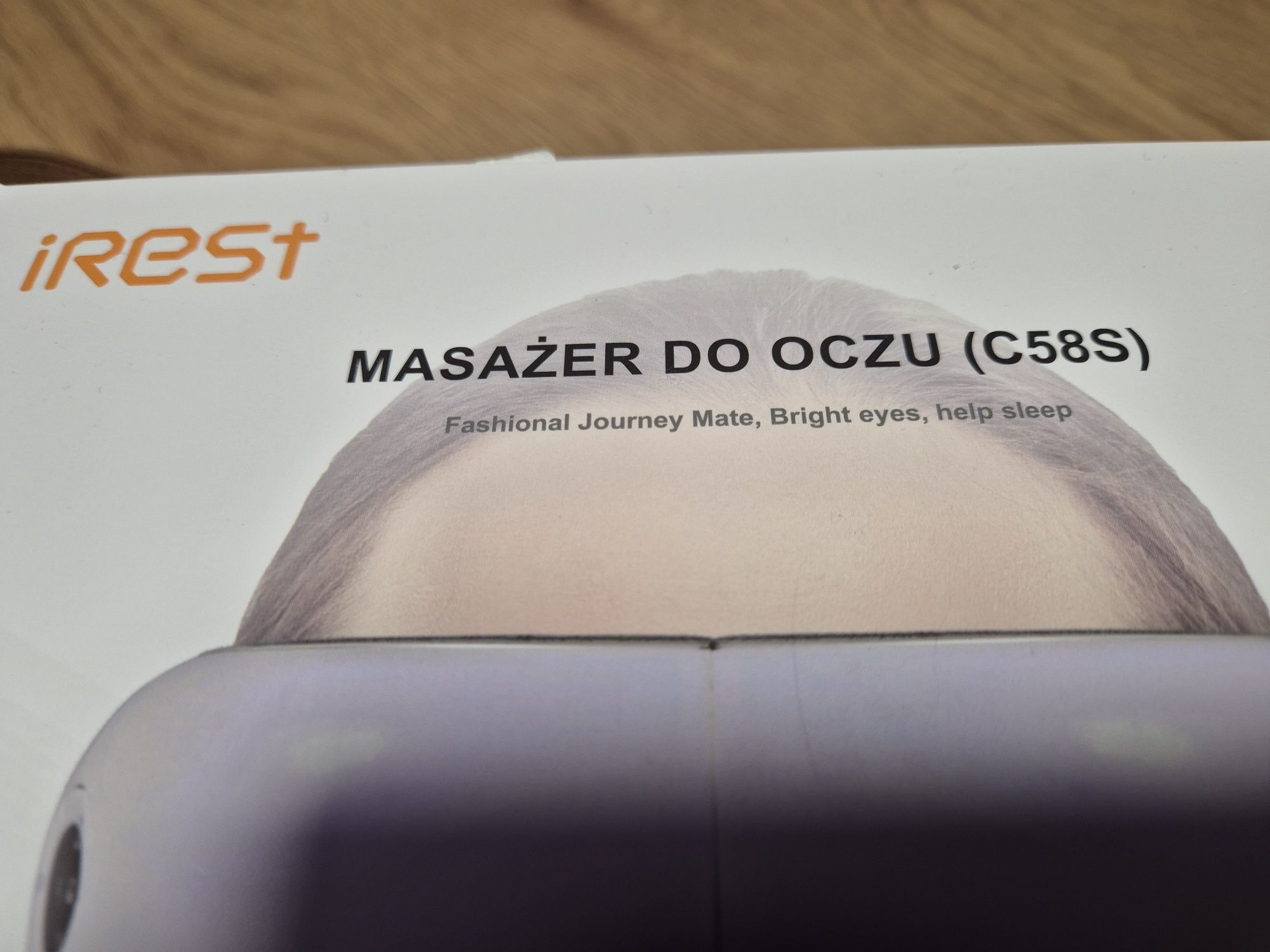 Nowy na gwarancji masażer oczu, głowy IREST C58S, muzyka w tle relaks