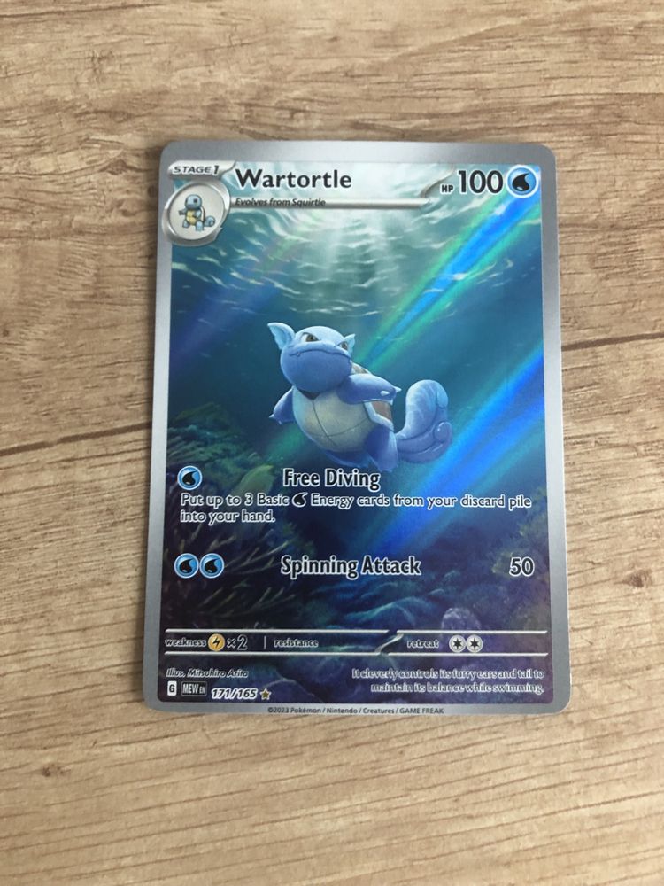 Karta Pokemon 151 Wartortle 171/165