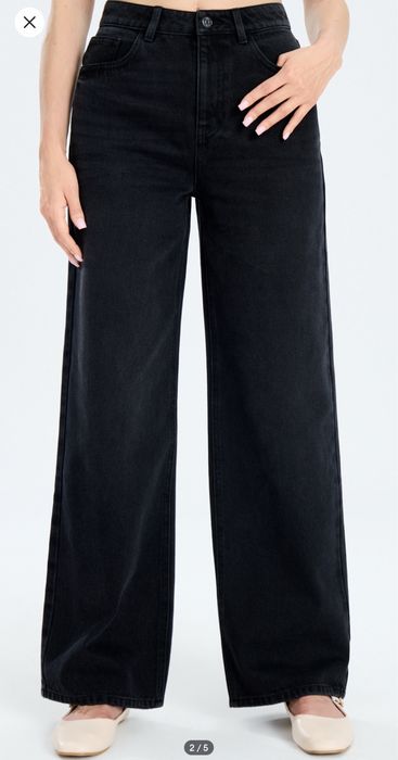 Нові жіночі чорні та блакитні джинси Sinsay, 40/L