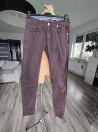 R S Marc O'Polo spodnie jeansowe baggy bordowe