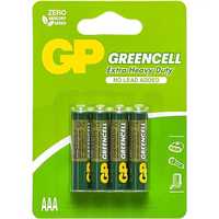 Батарейка минипалец солевая R3 GP Greencell 1.5V AAA