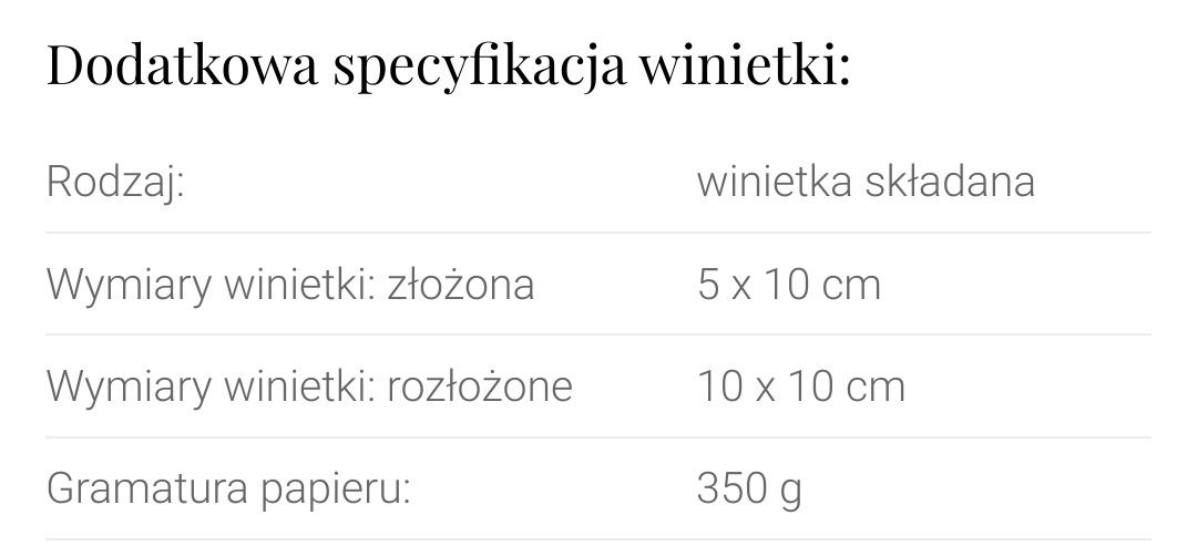 Sprzedam winietki do wypisania