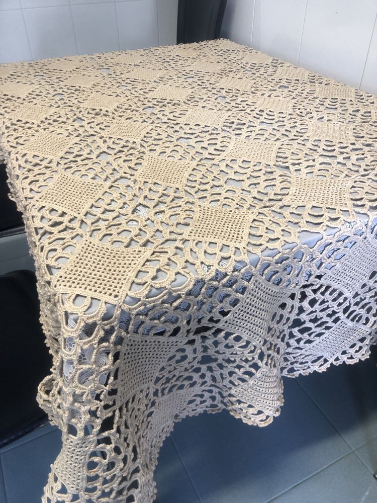Toalha de mesa croché