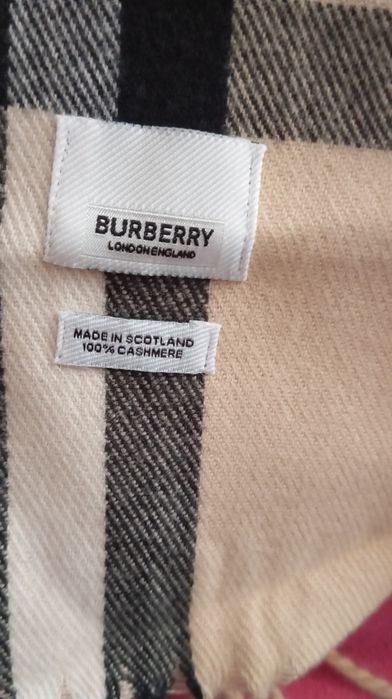 Szalik burbery 100% kaszmir