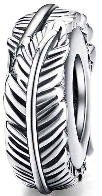 CHARMS do PANDORA separator przekładka PIÓRO S925