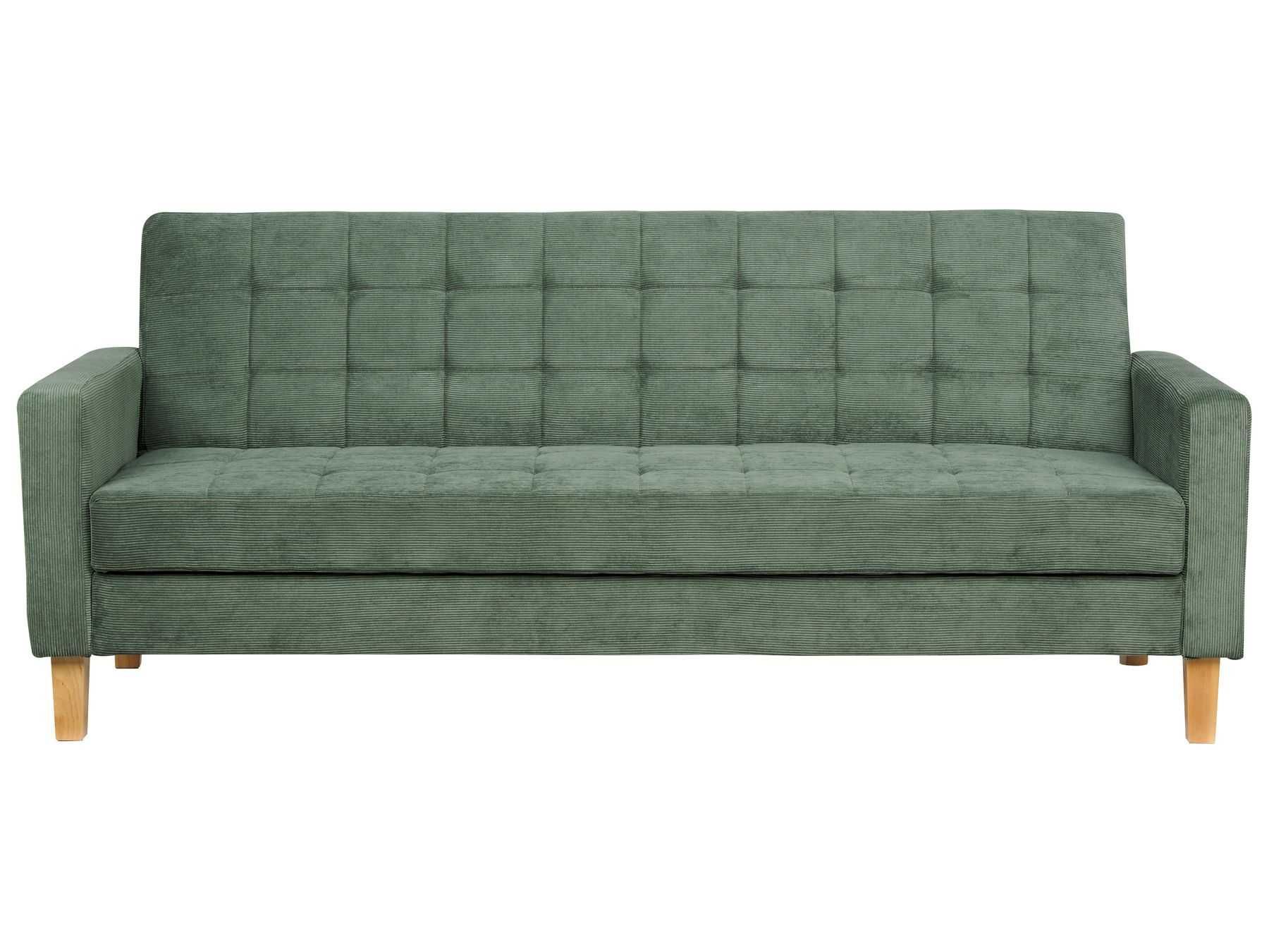 Sofa rozkładana Ciemnozielony dla 3 osób