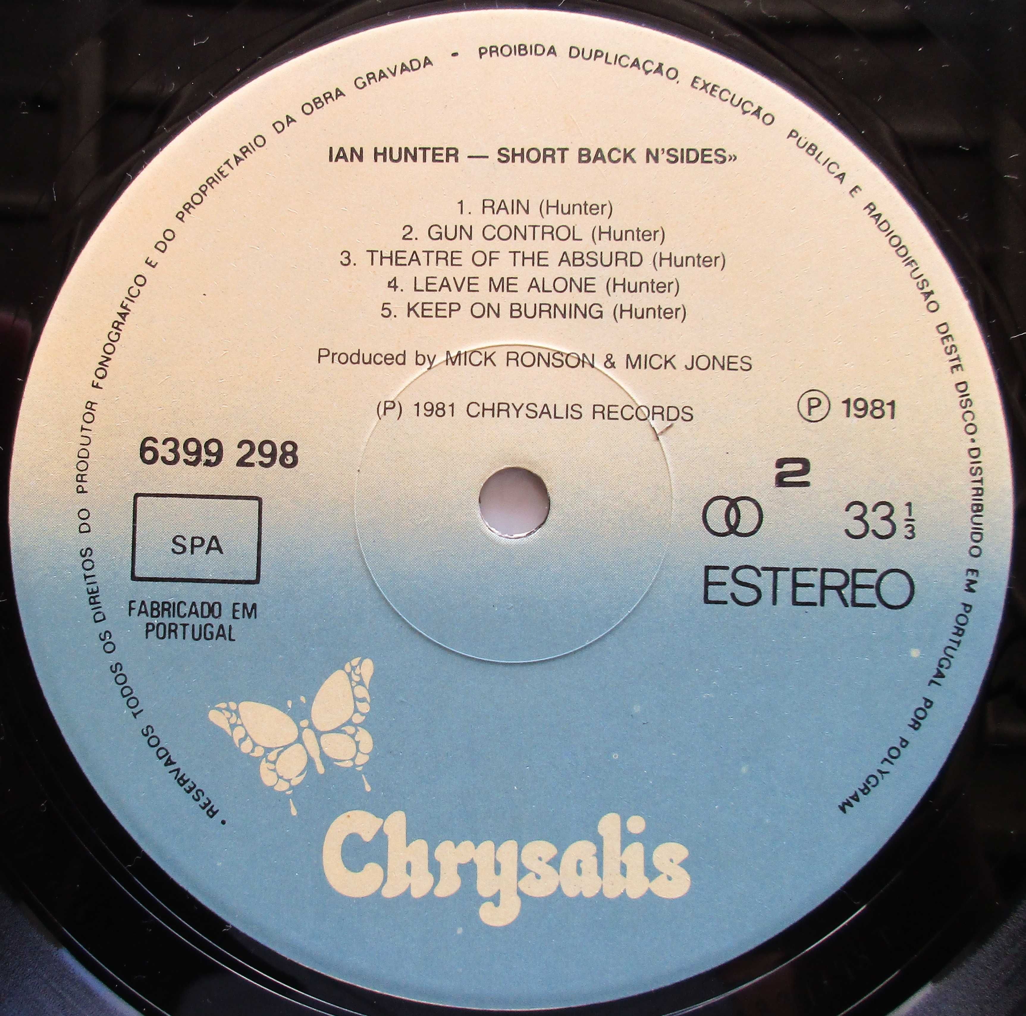 Ian Hunter - - - - - Short Back N'Sides - - - - - LP
