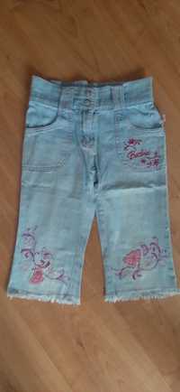 Spodnie jeansy krótki 3/4 barbie