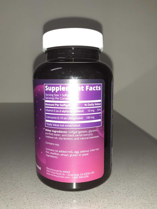 MRM Nutrition, Nutrition, CoQ-10, 100 mg, 120 Cápsulas Softgel