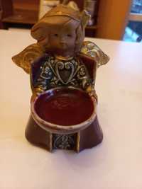 Figurka ceramiczna Aniołek do świeczki