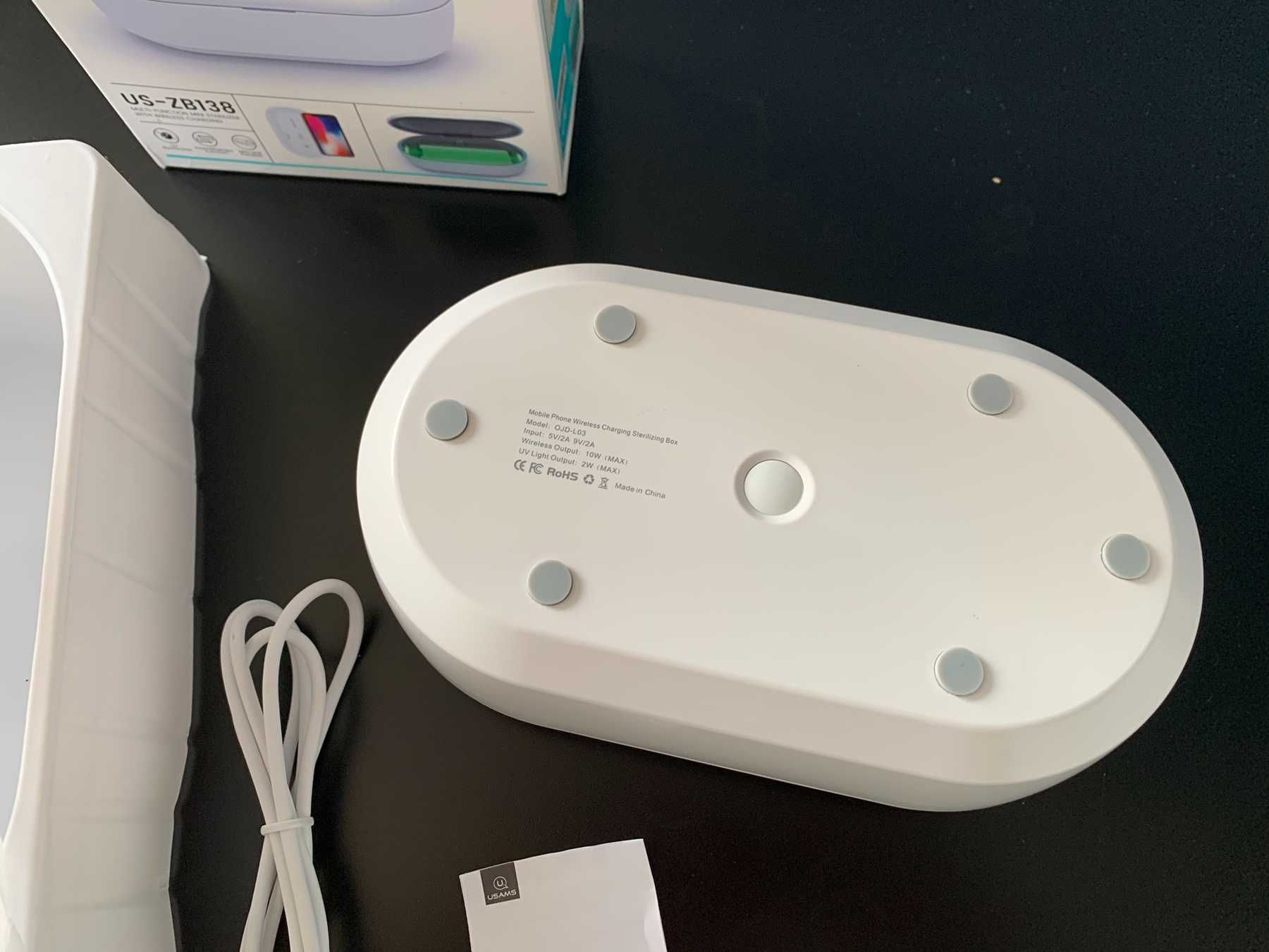 USAMS Sterylizator UV z ład. indukcyjną 10W biały/white ZB138XDJ01.