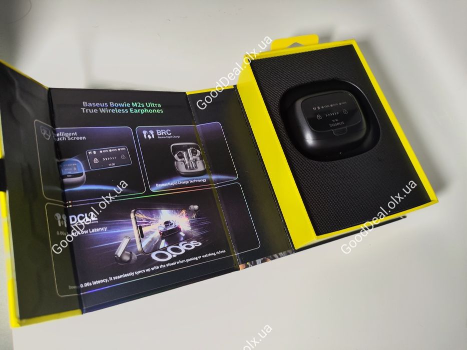 Навушники Baseus Bowie M2s Ultra з екраном, Hi-Res, новi