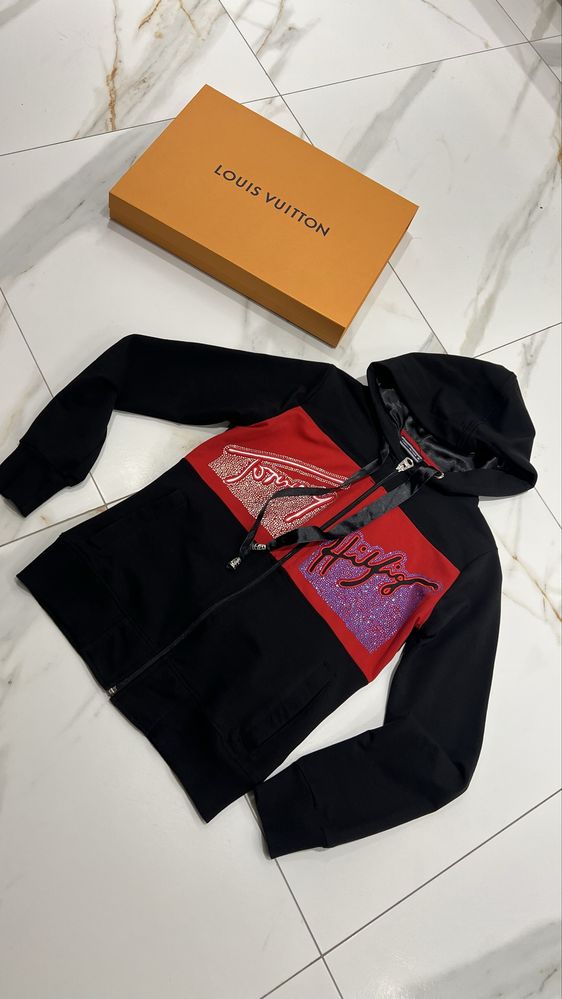 Tommy hilfiger bluza z kapturem z cyrkoniami s/m