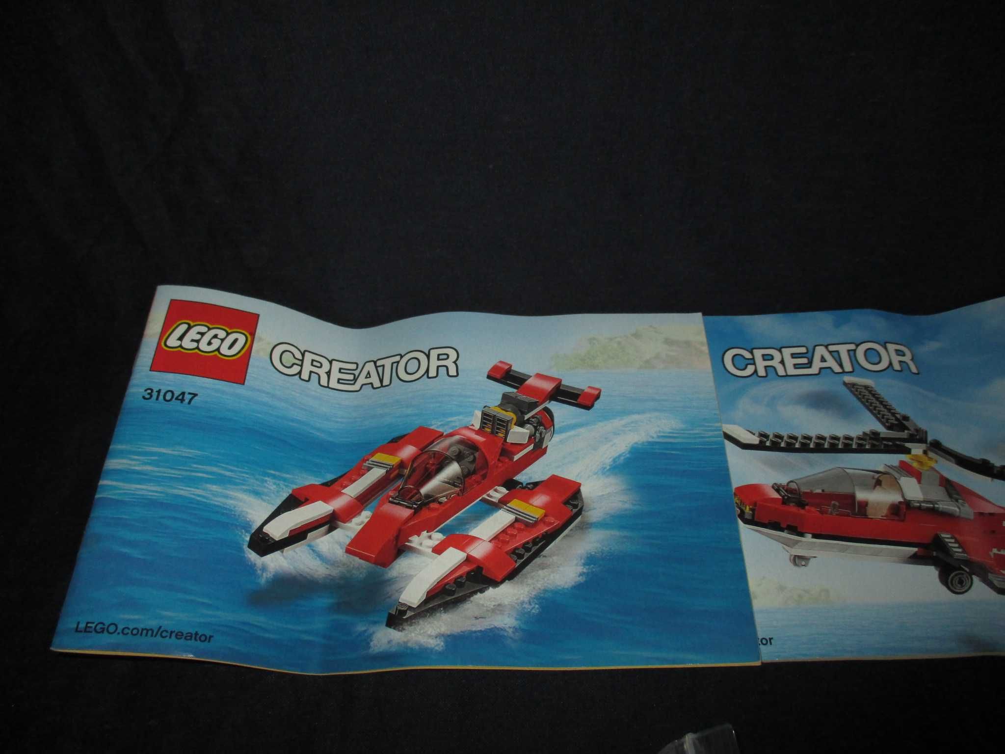 Lego Creator 31047 Avião a Hélice Hidroavião Helicóptero 3 em 1