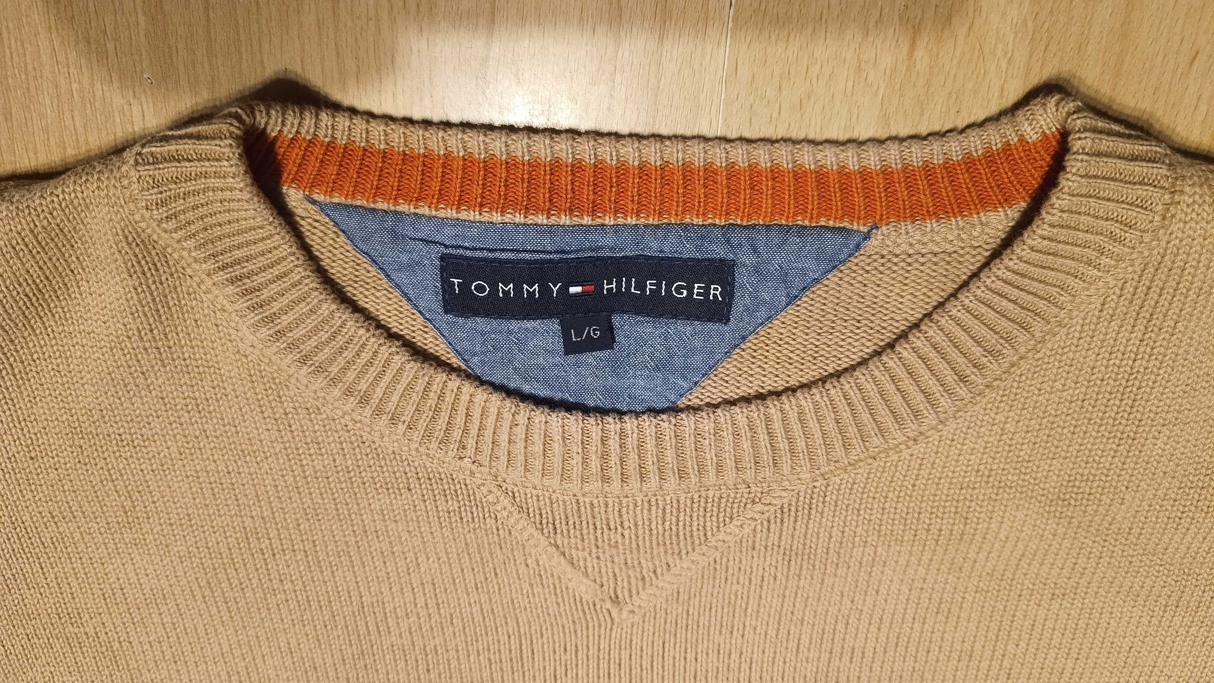 Ciepły sweter TOMMY HILFIGER r.L stan bardzo dobry