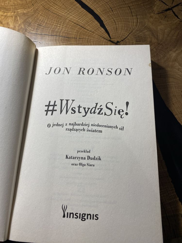 Jon Ronson #WstydźSię!