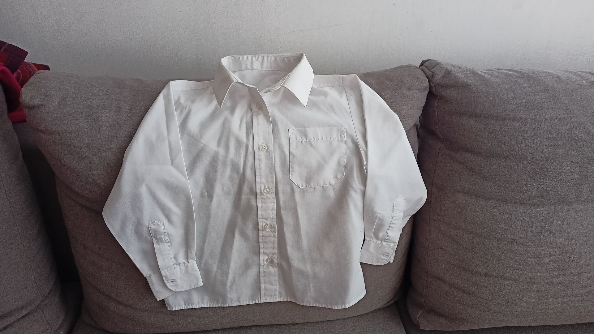 Biała koszula dla chłopca, rozm. 116