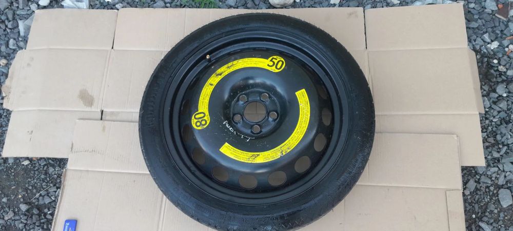 AUDI A3 I 8L GOLF IV BORA LEON I KOŁO DOJAZDOWE DOJAZDÓWKA R18 5x100