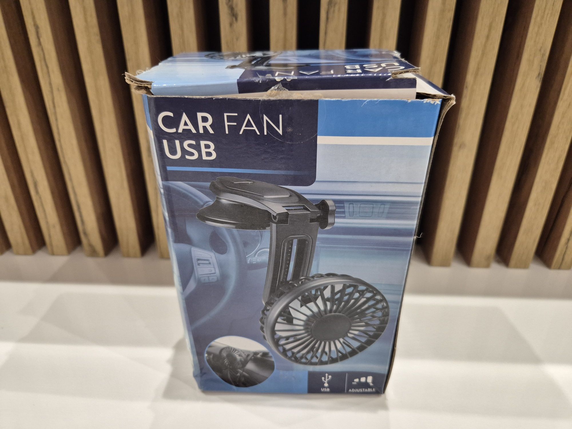 NOWY wentylator/wiatrak USB z przyssawką do szyby