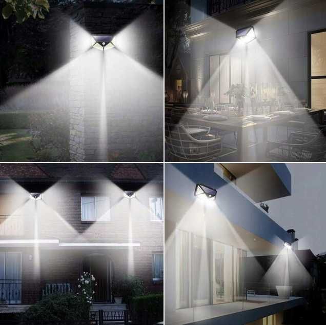 Lampa Solarna z Czujnikiem Ruchu Zmierzchu 100 LED k