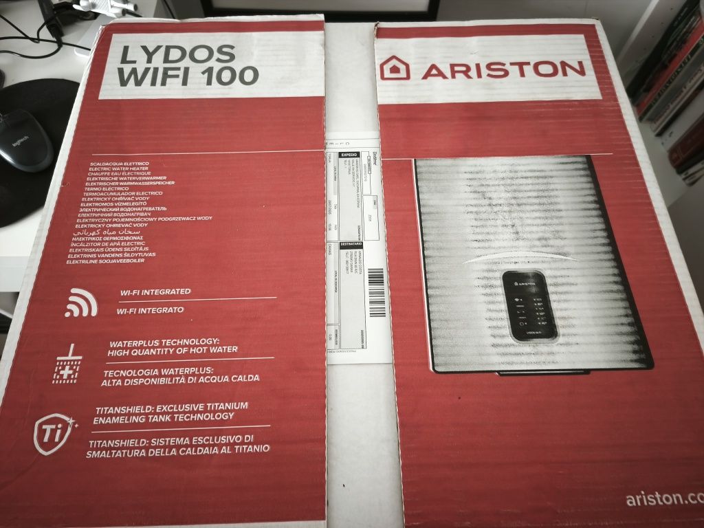 Termoacumulador elétrico 100L wi-fi Ariston Lydos 1500w