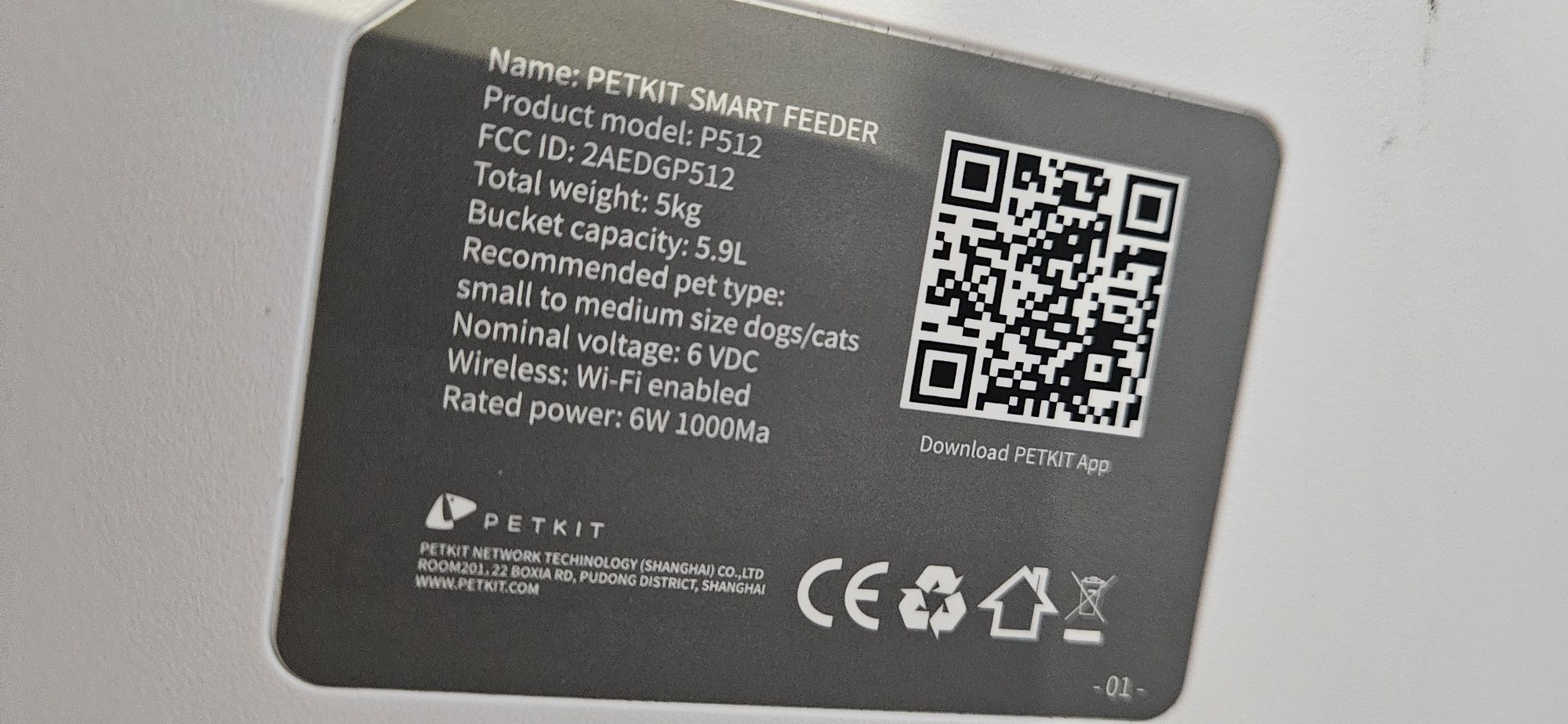 Podajnik karmi wi fi petkit smart Feeder