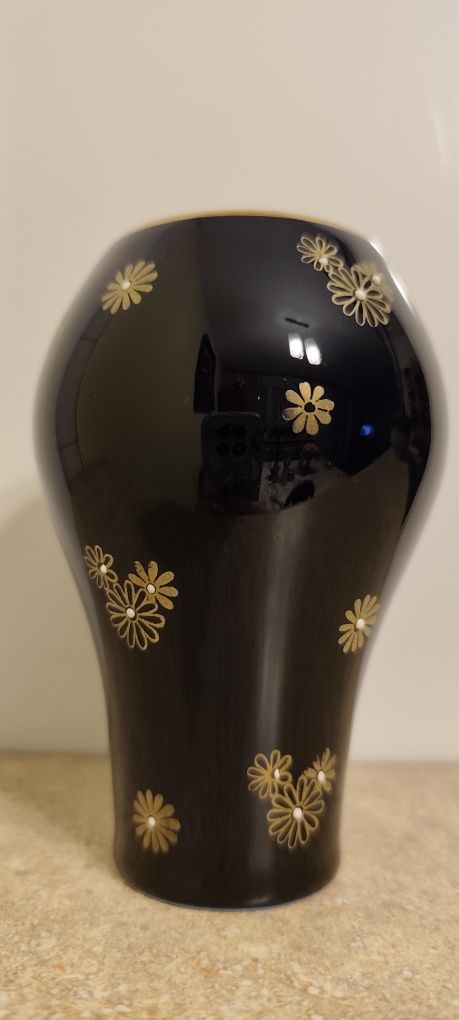 Kobaltowy wazon Unterweissbach porcelana