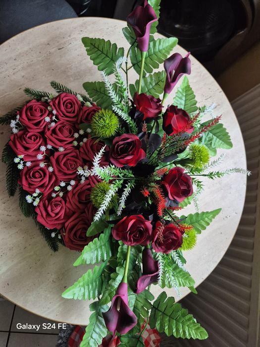 Wiazanka serce czerwone