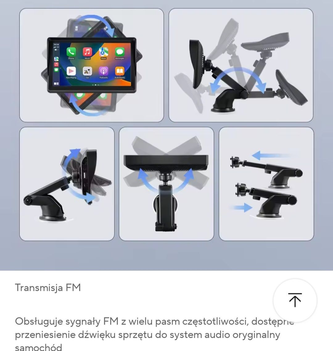 Radio android 7" uniwersalne multimedialne Carpley Android auto