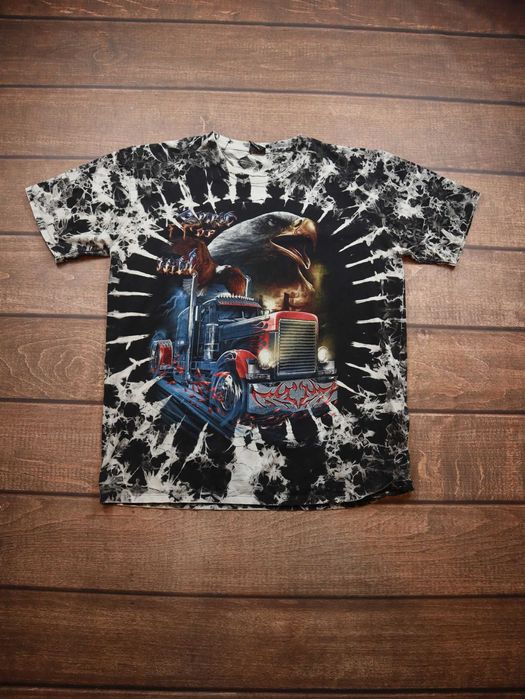 Wild Vintage Retro American USAwhite tshirt koszulka z krótkim rękawem