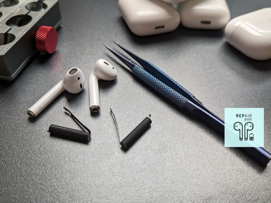 Ремонт наушников airpods, замена аккумулятора батареи airpods 1, 2, 3