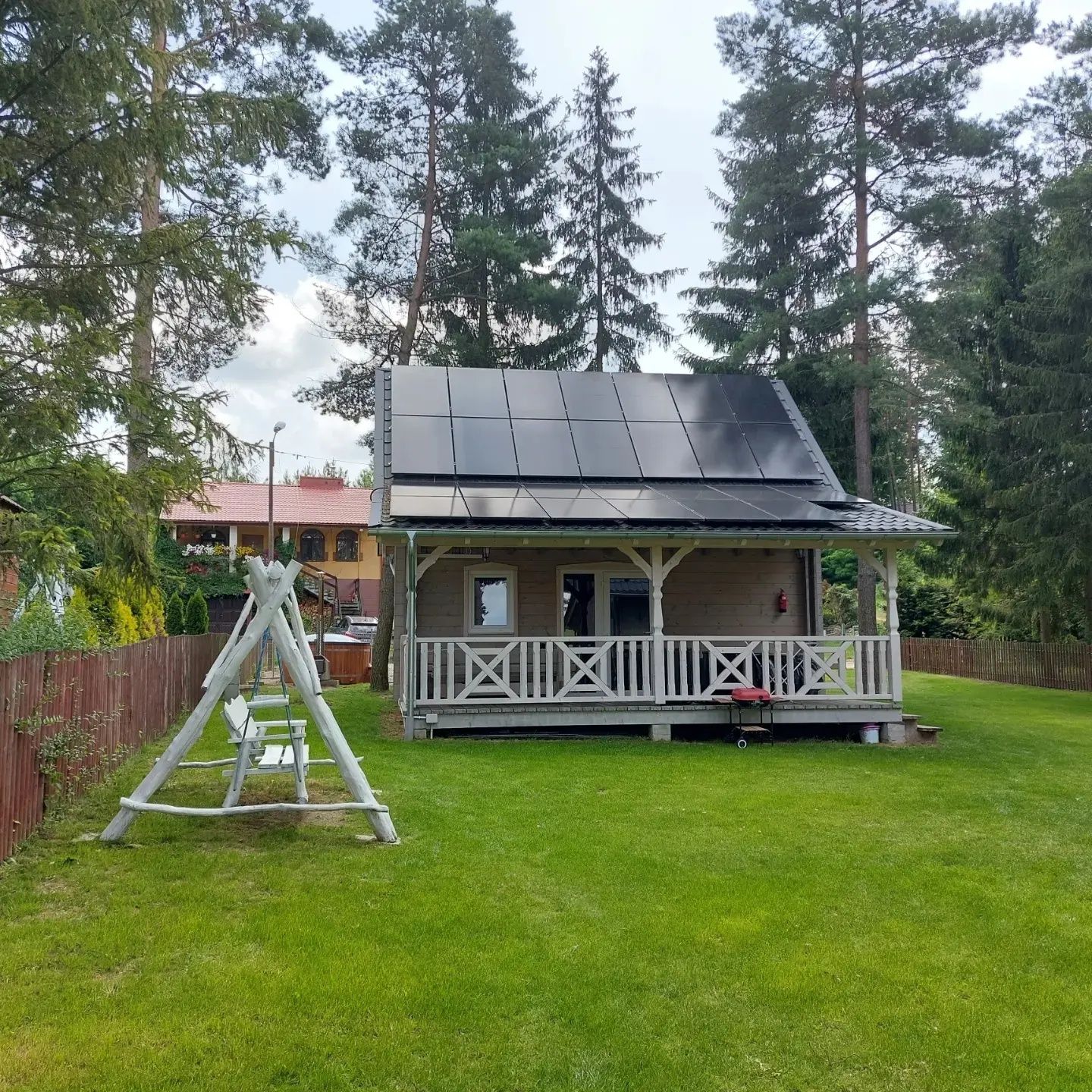 Wolne terminy Mazury ogrzewany dom nad Wersminią, gorąca balia, sauna