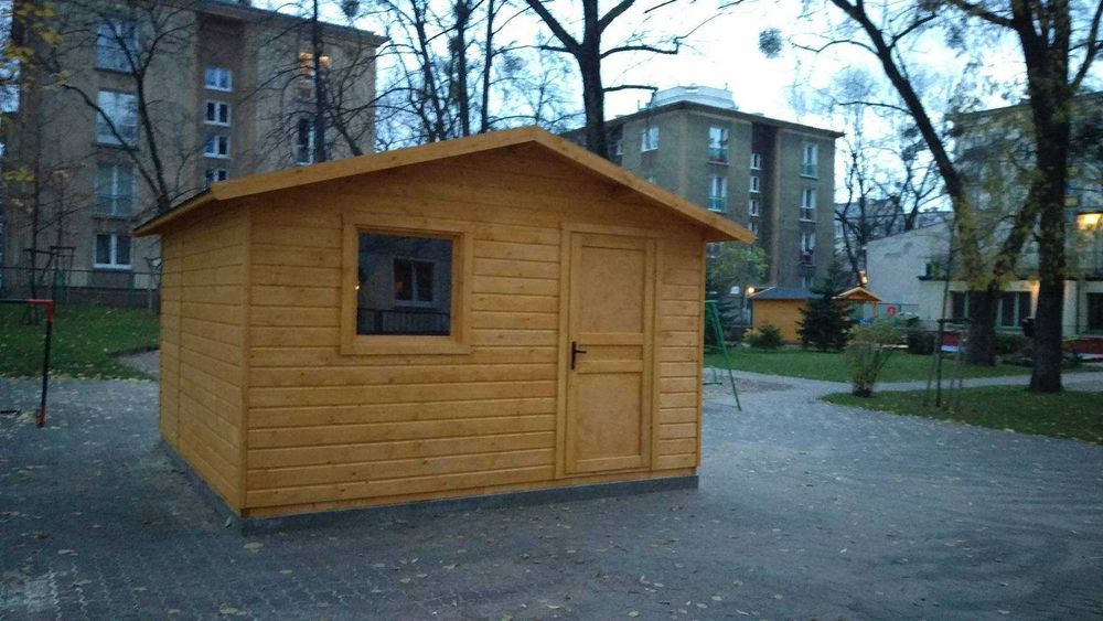 Domek drewniany, ogrodowy, na działkę 4x5m