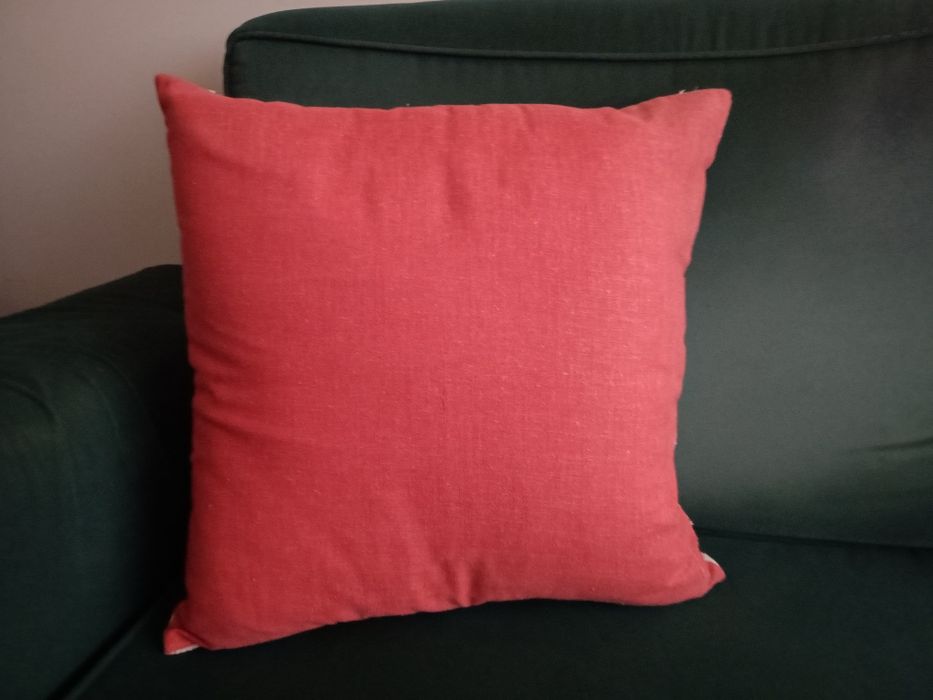 Almofada Tijolo/Linho 45x45cm - Nova