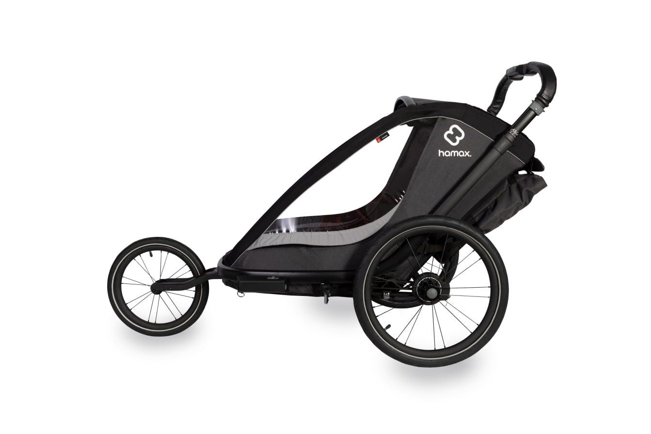 Hamax Cocoon One Grey/Black wozek przyczepka rowerowa pojedyncza