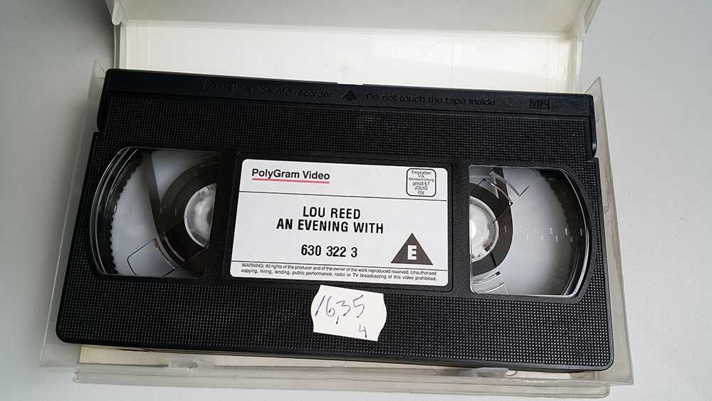 A Night with Lou Reed VHS The Bottom Line in New York City