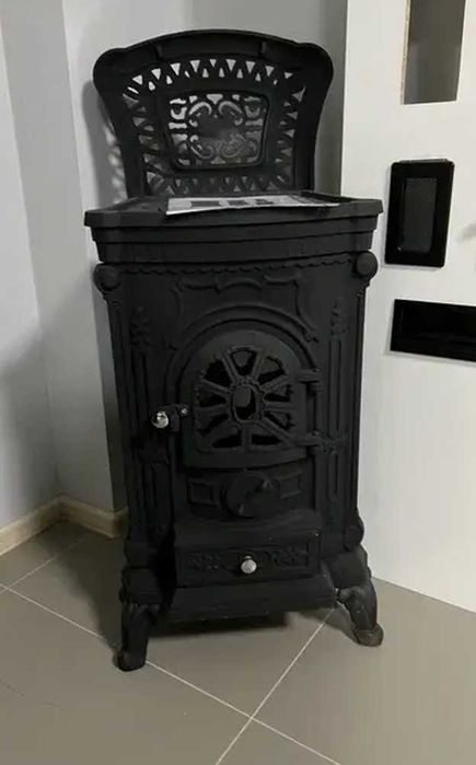 Буржуйка піч печь чугунная двохстенная 9 квт камин новая
