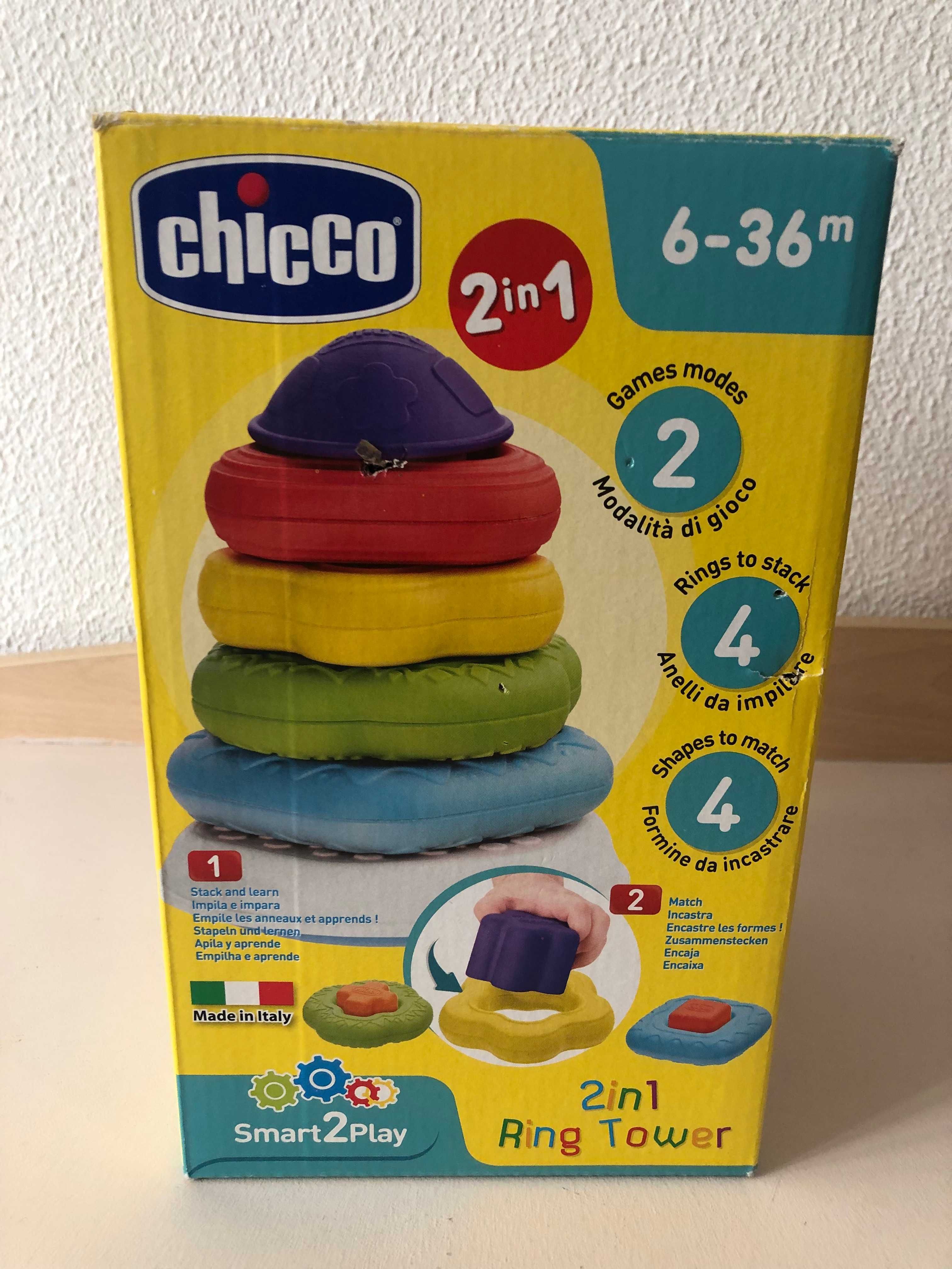 Torre / pirâmide de anéis - Brinquedo CHICCO