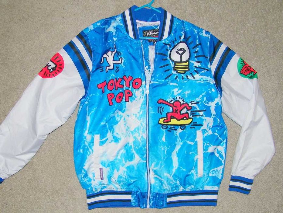 Members Only Keith Haring Tokyo Pop Mens Jacket - rozm. L - JAK NOWA !