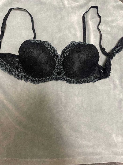 Anabel arto кружевной лиф бюстгальтер топ черный пуш ап лифчик