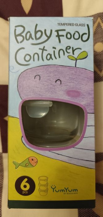 Набор стеклянных контейнеров для детей