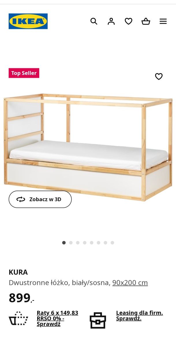 Łóżko Ikea Kura Ikea